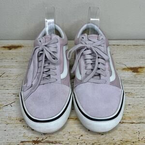 Vans Old Skool Retro Lace Up Suede Skateboard Shoes Purple Lavender